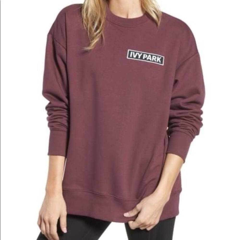 Ivy Park burgundy sweater crew neck